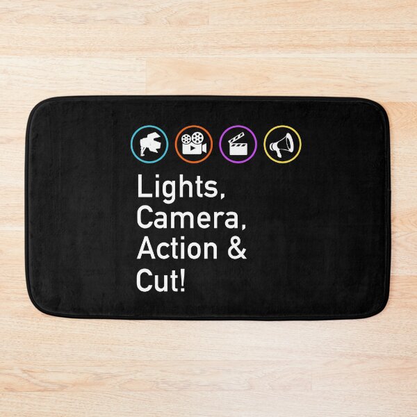 Item preview, Lights Camera Action & Cut Funny Film TV Crew Director designed and sold by JukeLox.
