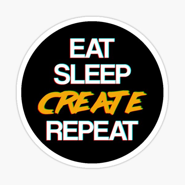 WYSHcreative 'Mantra' sticker Sticker