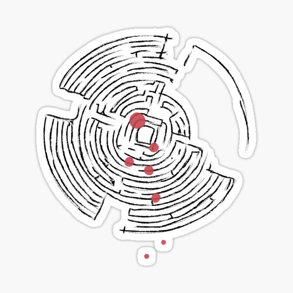 Vista previa del artículo con la obra «Prisoners Maze Sketch», diseñado y vendido por swegeroni.