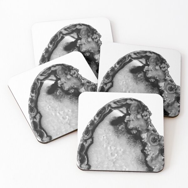 Item preview, Gray Black White Agate #3 #gem #decor #art  designed and sold by Anita's & Bella's Art.