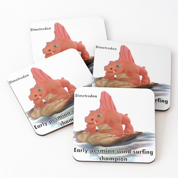 Item preview, Dimetrodon surfing designed and sold by iylandmoncee.