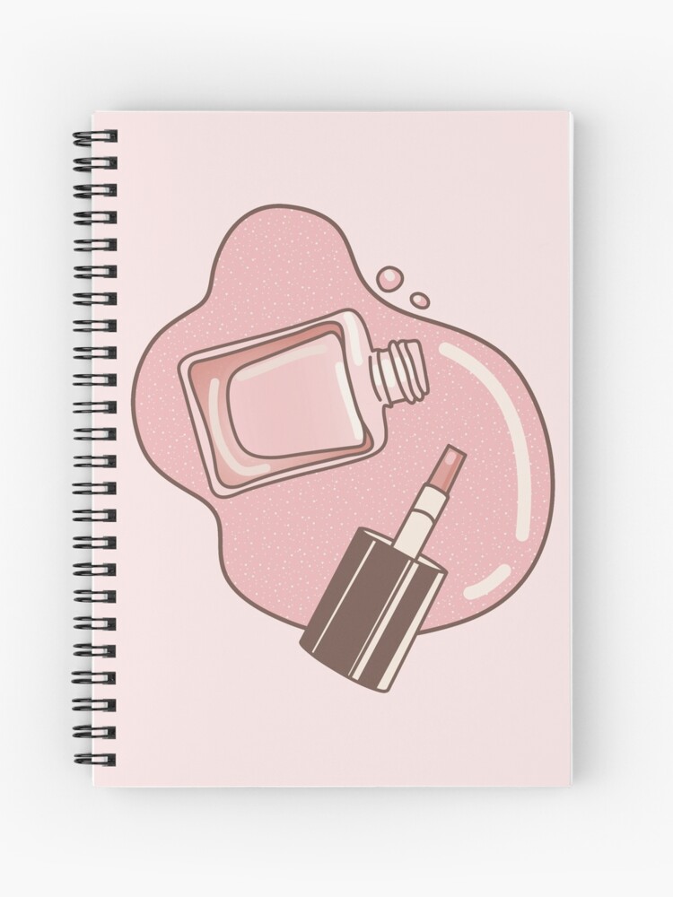 Cuaderno de espiral «esmalte de uñas rosa» de Wlaurence | Redbubble