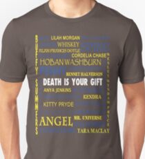 Joss Whedon - Death Is Your Gift Slim Fit T-Shirt