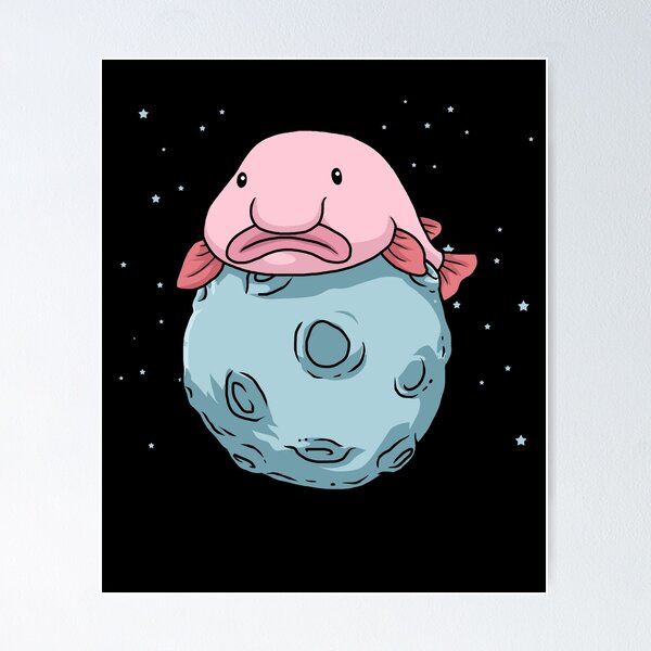 Blob Fish Mounted Print for Sale by SillyFun