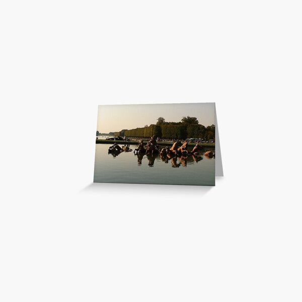Versailles water 2 Greeting Card