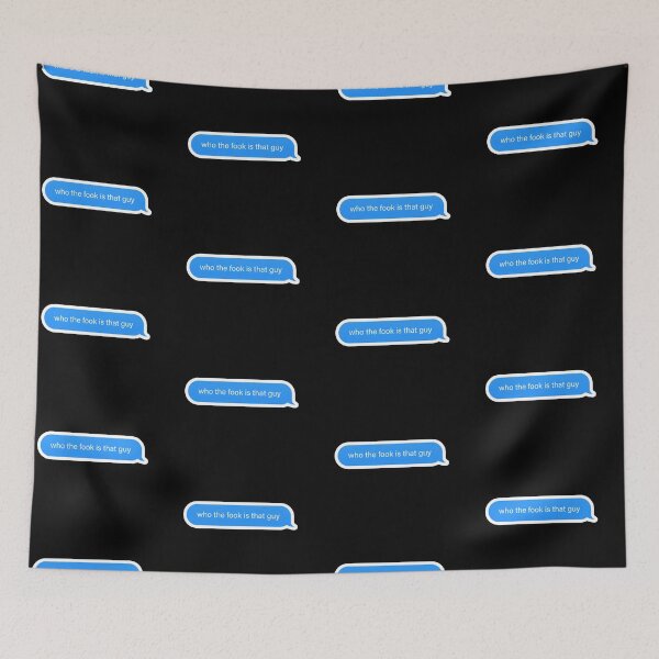 Item preview, who the fook is that guy Popular Meme Speech  designed and sold by sosavvvy.