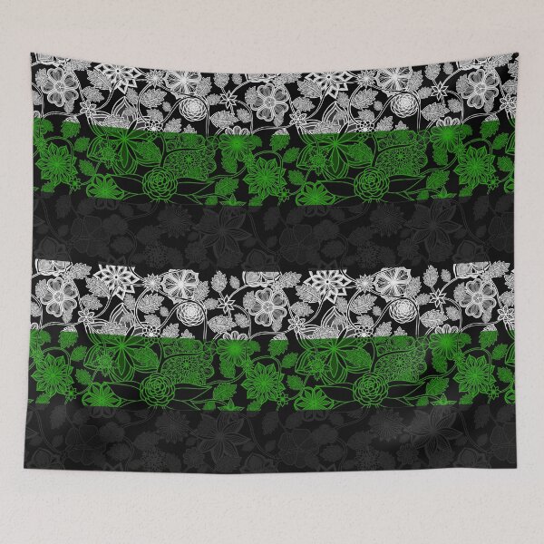 Item preview, Flight Over Flowers of Fantasy - Neutrois Pride Flag designed and sold by StephOBrien.