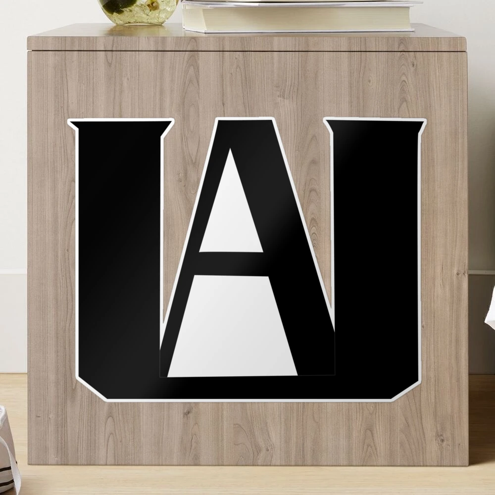 UA Logo black Sticker for Sale by ravendemitri