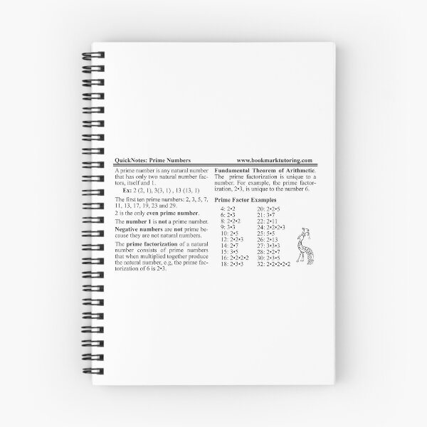 Item preview, Prime Numbers Explained with Examples: The  AlgebraMatrix at Redbubble designed and sold by Mark Stansberry.