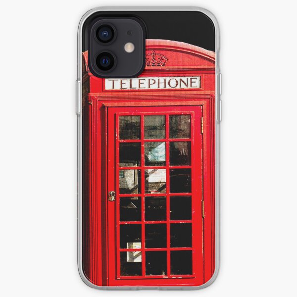 Red London Phone Box iPhone Soft Case
