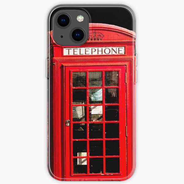 Red London Phone Box iPhone Soft Case
