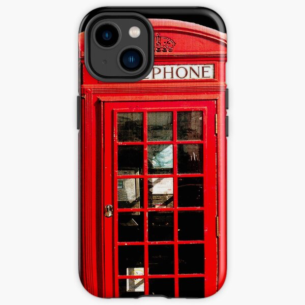Red London Phone Box iPhone Tough Case