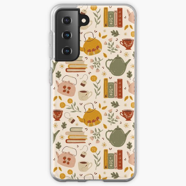 Flowery Books and Tea Samsung Galaxy Soft Case