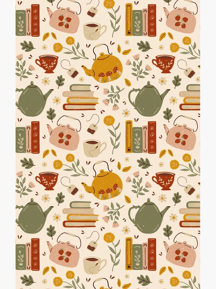 Flowery Books and Tea by ohjessmarie