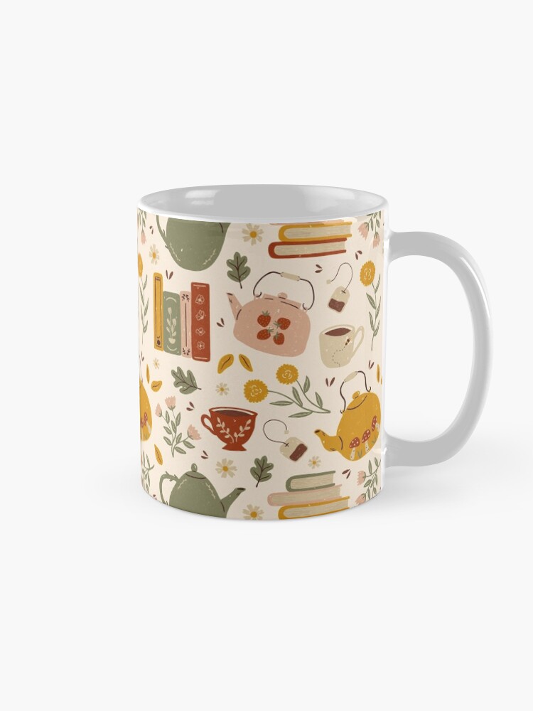 Thumbnail 5 of 6, Coffee Mug, Flowery Books and Tea designed and sold by ohjessmarie.