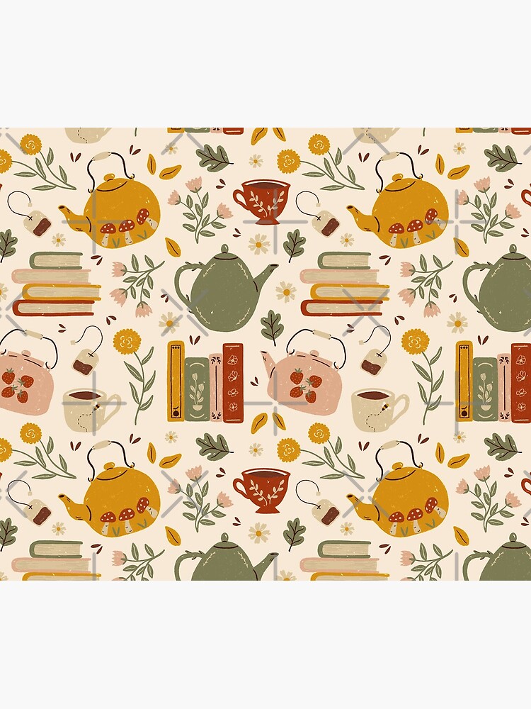 Flowery Books and Tea by ohjessmarie