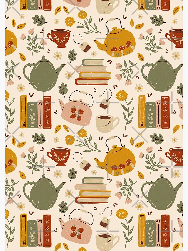 Flowery Books and Tea by ohjessmarie