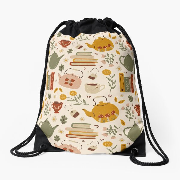 Drawstring Backpack Cute Snail Rucksack