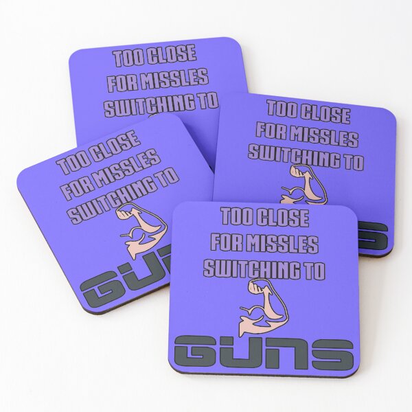 Item preview, Too Close For Missles Switching To Guns Funny Fitness T Shirt designed and sold by DoctorParanoid.