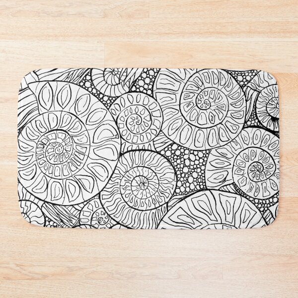 Item preview, Ammonite Fossil Pattern designed and sold by MadVonD.