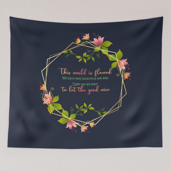 Item preview, The World is Flawed designed and sold by BunnyMomMtl.