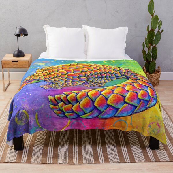 Item preview, Psychedelic Rainbow Pangolin designed and sold by Rebecca Wang.
