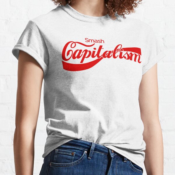 Vista previa del artículo con la obra «Smash Capitalism - Cola Logo», diseñado y vendido por KulakPosting.