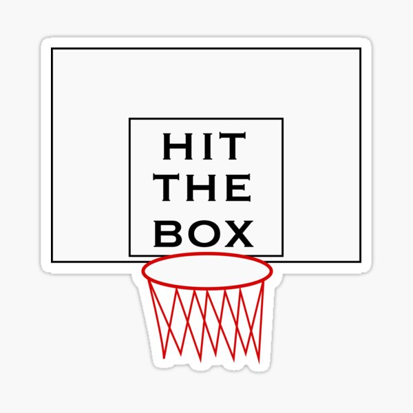 "hit the box" Sticker by jennaannx11 Redbubble