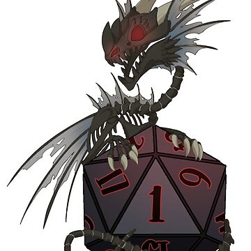 Artwork thumbnail, Dice Dragon - Natural 1 by PencilCat