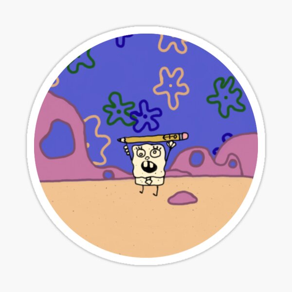 Spongebob Doodlebob Sticker Sticker
