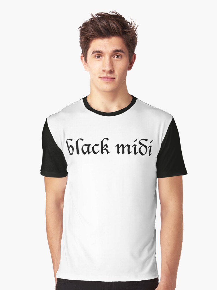 black midi t shirt