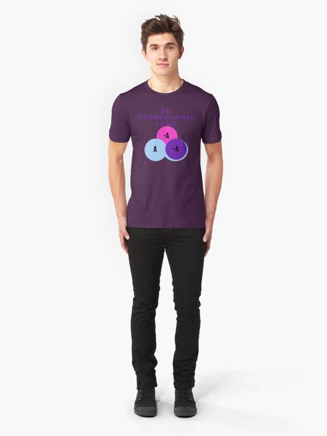 Alternate view of DE-FOUNDATIONAL LOGIC Slim Fit T-Shirt