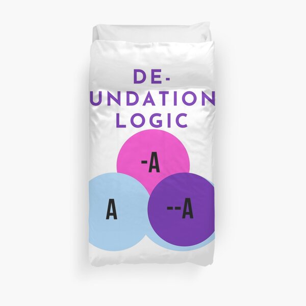 DE-FOUNDATIONAL LOGIC Duvet Cover