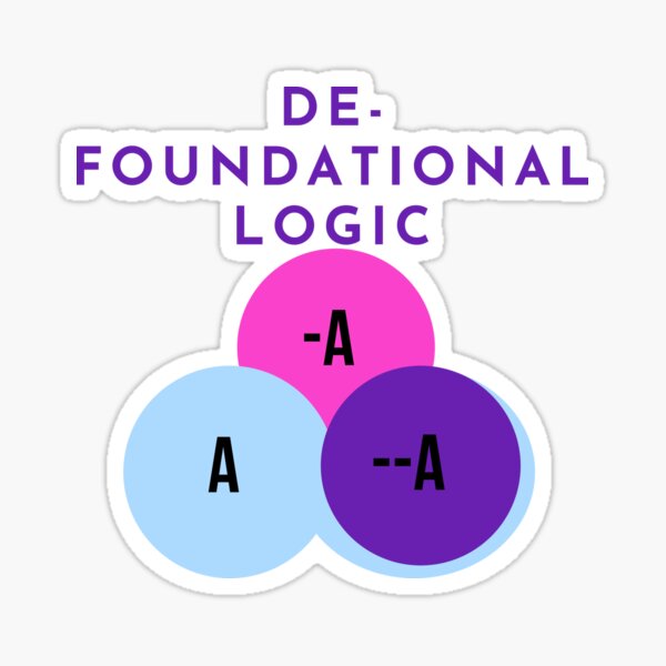 DE-FOUNDATIONAL LOGIC Sticker