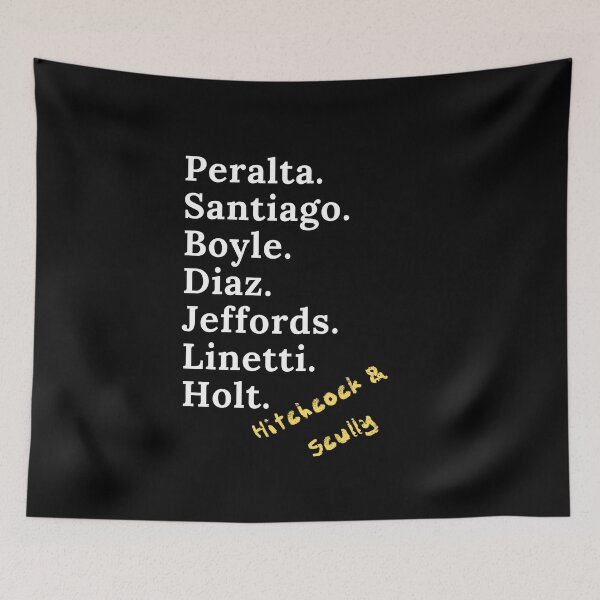 Item preview, Brooklyn 99 Nine-Nine Jake Peralta Characters White Shirt BK99 Hitchcock Scully Diaz Holt Boyle designed and sold by fresh-princess.