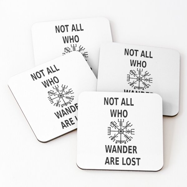 Item preview, Plain not all who wander vegvisir  designed and sold by dave-settle.