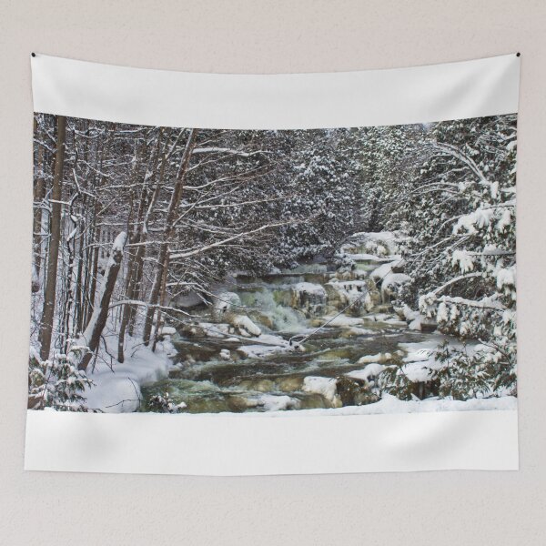 Item preview, Snowy Stockbridge Falls designed and sold by dave-settle.