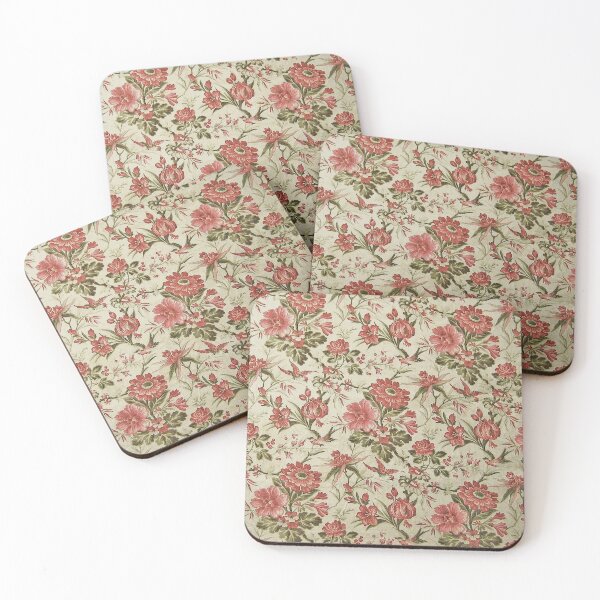 Item preview, Antique French Floral Fabric Artwork designed and sold by FuzzyHoney.