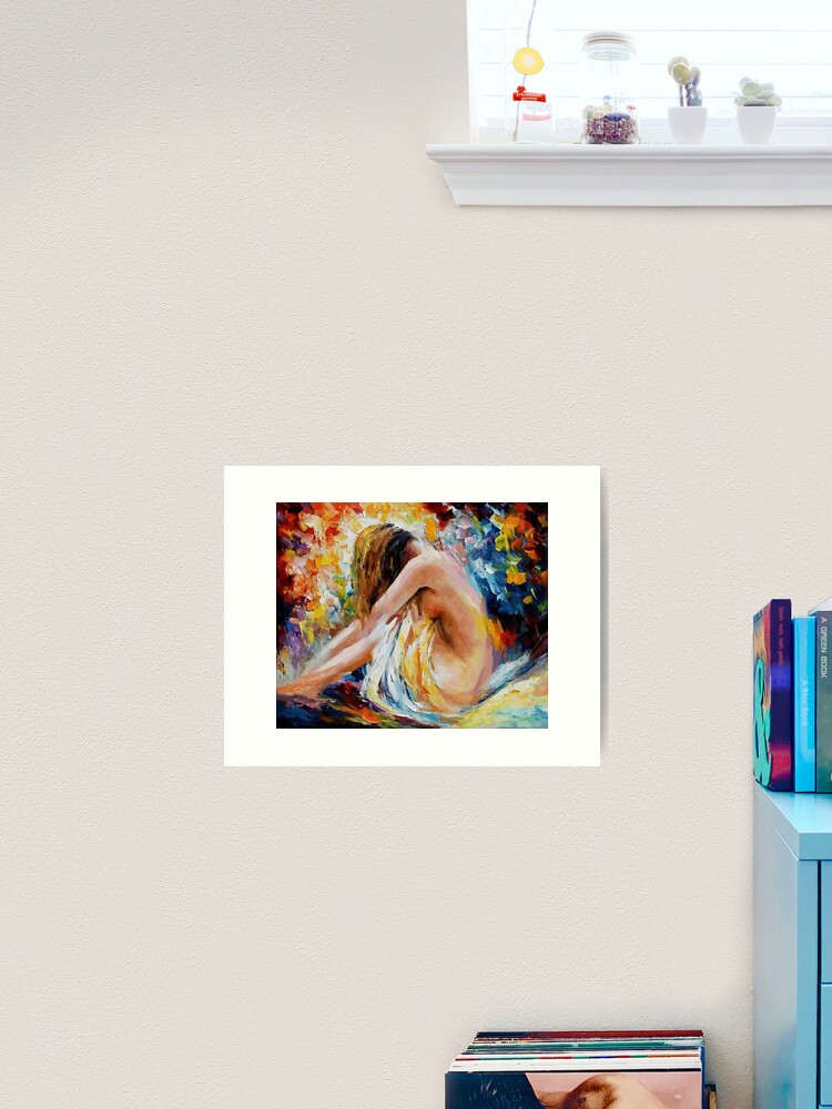 Imagen 2 de 3, Lámina artística con la obra Mujer pintada en oleo, diseñada y vendida por FotoLibreStudio.