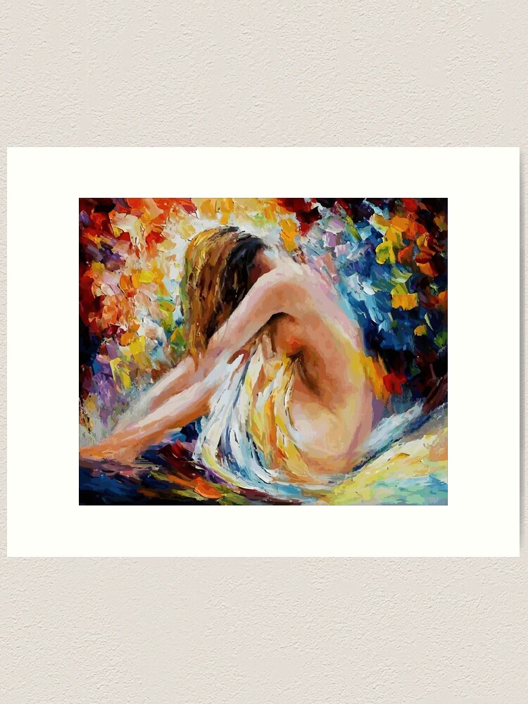 Imagen 1 de 3, Lámina artística con la obra Mujer pintada en oleo, diseñada y vendida por FotoLibreStudio.
