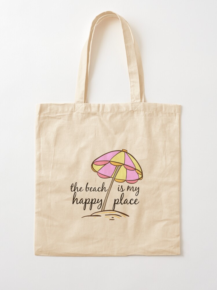 Beach My Happy Place Tote Bag 