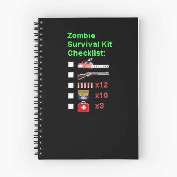 Item preview, Zombie Survival Kit Checklist designed and sold by bellingk.