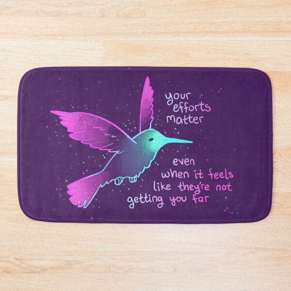 Item preview, "Your Efforts Matter" Neon Hummingbird designed and sold by thelatestkate.
