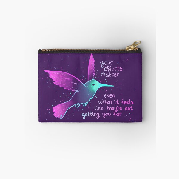 Item preview, "Your Efforts Matter" Neon Hummingbird designed and sold by thelatestkate.