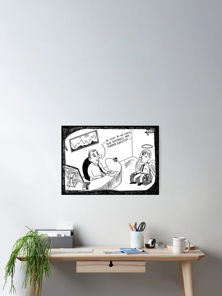 Thumbnail 2 of 3, Poster, Job Interview designed and sold by bubbleicious.