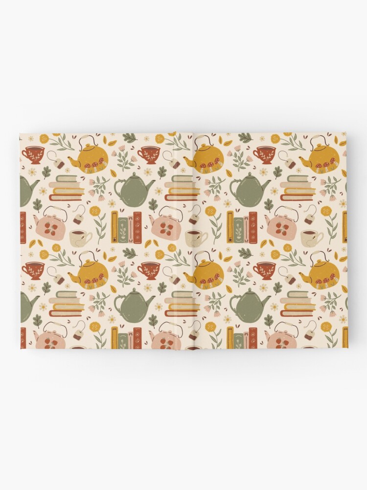 Alternate view of Flowery Books and Tea Hardcover Journal