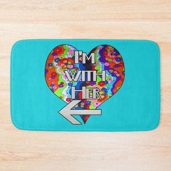 Item preview,  I'm with her retro rainbow matching couple design designed and sold by artbyomega.