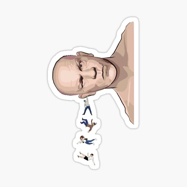 Being John Malkovich falling Sticker