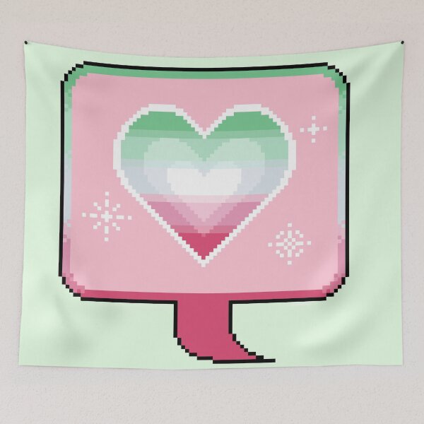 Item preview, Abro Pride Heart Speech Bubble designed and sold by MetallicWings15.