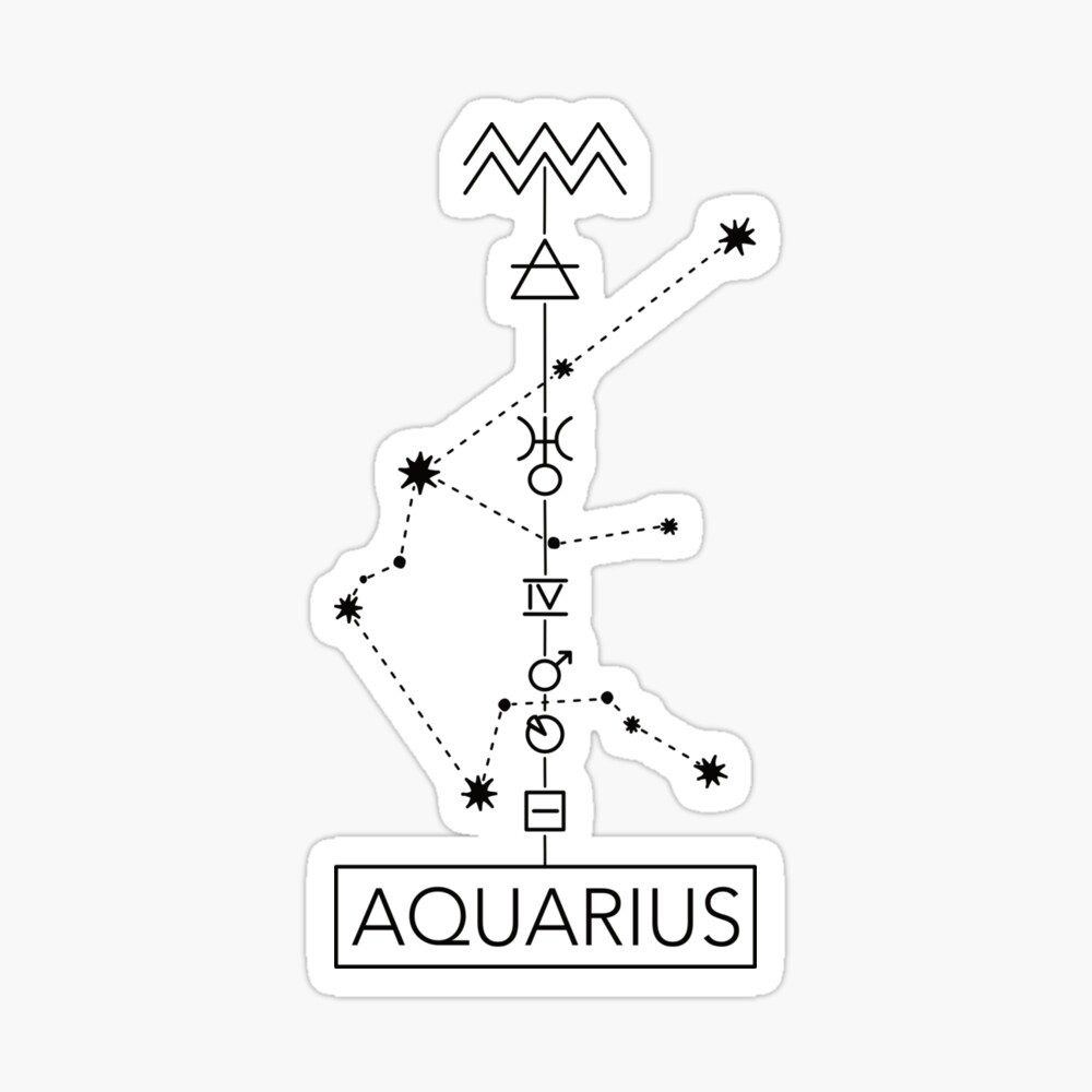Aquarius Constellation Tattoo Posters for Sale | Redbubble